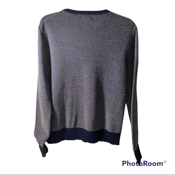 OLD NAVY Men's Navy Blue & White Sweater Medium - Picture 3 of 4